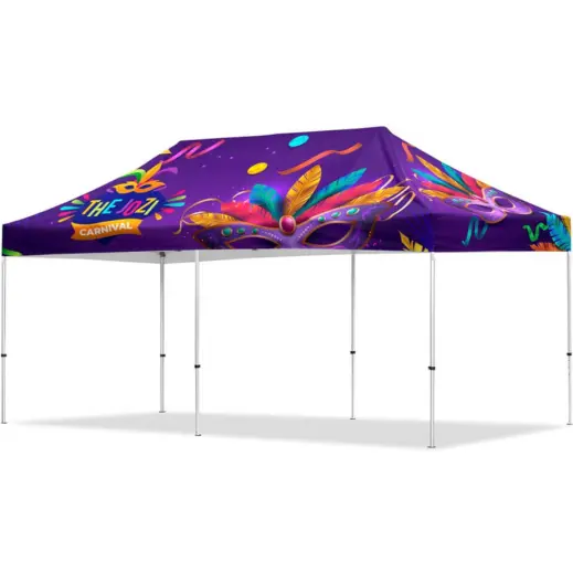 Coated Steel Sublimated Gazebo 6m x 3m Branded